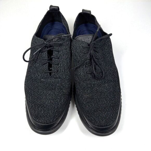 Cole Haan 2.ZeroGrand Oxfords Mens Sz 10 M Knit Black Speckle Stitchlite C28383 main image 7